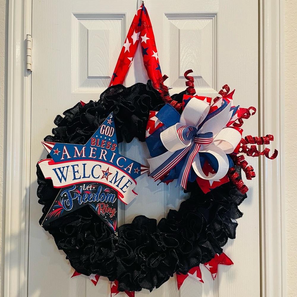 Fourth of July wreath